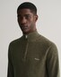 Gant Cotton Piqué Half-Zip Pullover Juniper Green
