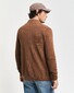 Gant Cotton Piqué Zip Cardigan Hazelnut Melange