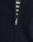Gant Cotton Piqué Zip Cardigan Vest Avond Blauw