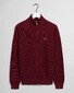 Gant Cotton Piqué Zip Cardigan Vest Port Red