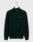 Gant Cotton Pique Zipper Cardigan Green