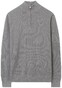 Gant Cotton Piqué Zipper Pullover Grey Melange