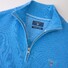 Gant Cotton Piqué Zipper Pullover Light Blue