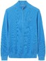 Gant Cotton Piqué Zipper Pullover Light Blue