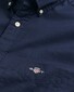 Gant Cotton Poplin Short Sleeve Button Down Overhemd Marine