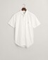 Gant Cotton Poplin Short Sleeve Button Down Overhemd Wit