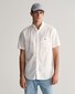 Gant Cotton Poplin Short Sleeve Button Down Overhemd Wit