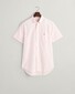 Gant Cotton Poplin Short Sleeve Button Down Overhemd Zacht Roze