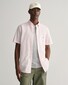 Gant Cotton Poplin Short Sleeve Button Down Overhemd Zacht Roze