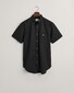 Gant Cotton Poplin Short Sleeve Button Down Overhemd Zwart
