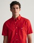 Gant Cotton Poplin Short Sleeve Button Down Shirt Ruby Red