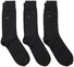 Gant Cotton Socks 3Pack Sokken Houtskool Grijs
