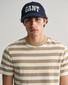 Gant Cotton Stripe Crew Neck T-Shirt Dried Khaki