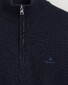 Gant Cotton Texture Halfzip Pullover Evening Blue
