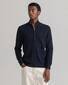 Gant Cotton Texture Zip Vest Avond Blauw
