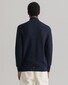 Gant Cotton Texture Zip Vest Avond Blauw