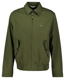 Gant Cotton Twill Jacket Mosgroen
