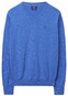Gant Cotton V-Neck Pullover Blue Melange