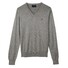 Gant Cotton V-Neck Pullover Dark Grey Melange
