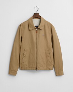 Gant Cotton Windcheater Jacket Donker Khaki