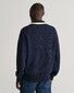Gant Cotton Wool Half Zip Pullover Evening Blue