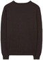 Gant Cotton Wool V-Neck Pullover Dark Brown Melange