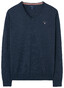 Gant Cotton Wool V-Neck Pullover Dark Jeansblue Melange