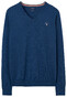 Gant Cotton Wool V-Neck Trui Yale Blue Melange