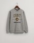 Gant Crest Shield C-Neck Sweat Pullover Grey Melange