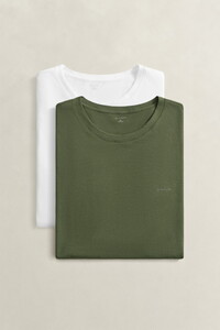 Gant Crew Neck 2Pack T-Shirt Dry Herb Green