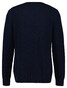 Gant Crew Neck Textured Cotton Pullover Evening Blue