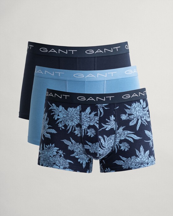 Gant Dahlia Print Trunk 3Pack Underwear Marine