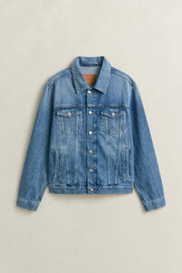 Gant Denim Trucker Jacket Mid Blue