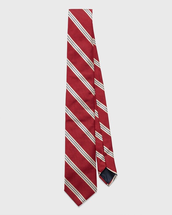 Gant Diagonal Stripe Tie Red