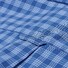 Gant Dogleg Poplin Check Shirt Mid Blue Melange