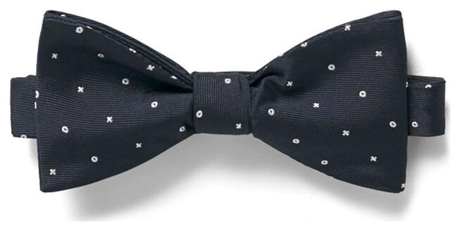 Gant Dotted XO Structure Bow Tie Navy