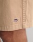 Gant Drawstring Logo Shorts Stretch Cotton Bermuda Dark Khaki