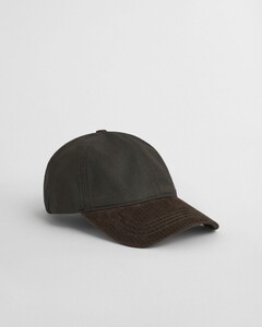 Gant Dry Wax Coating Cotton Cap Dark Sage