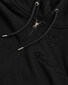 Gant Embossed Full Zip Hoodie Kangaroo Pocket Vest Zwart
