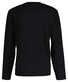 Gant Embossed Long Sleeve Crew Neck T-Shirt Black