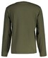 Gant Embossed Long Sleeve Crew Neck T-Shirt Dark Earthy Green