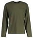 Gant Embossed Long Sleeve Crew Neck T-Shirt Dark Earthy Green