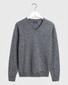 Gant Extrafine Lambswool V-Neck Pullover Dark Gray
