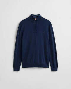 Gant Extrafine Merino Wool Half Zip Trui Marine