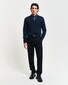 Gant Extrafine Merinowol V-Neck Tone-on-Tone Brand Embroidery Pullover Marine