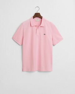 Gant Fine Shield Short Sleeve Piqué Uni Polo California Pink