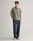 Gant Fine Shield Short Sleeve Piqué Uni Polo Dry Green