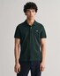 Gant Fine Shield Short Sleeve Piqué Uni Polo Groen