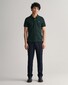 Gant Fine Shield Short Sleeve Piqué Uni Polo Groen