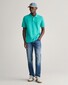 Gant Fine Shield Short Sleeve Piqué Uni Polo Lagoon Blue